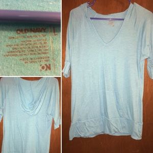 🏵GUC Old Navy hooded T-shirt in blue🏵